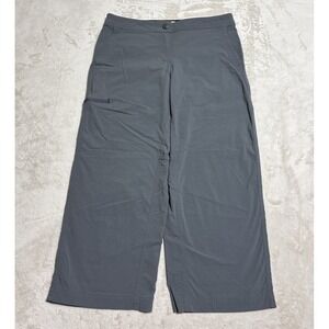 LL Bean Hiking Pants Womens Size 4 Regular Gray Cropped Capri Nylon